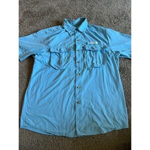 Gander Mountain Guide Short Sleeve Button Up Vented Size M 0081‎